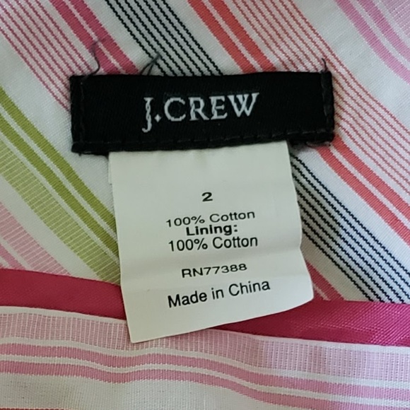 Like New J.Crew Cotton Spaghetti Strap Stripe Dress-Local Pickup Available - Picture 6 of 6